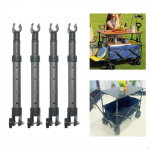 4Pcs Camping Cart Table Support Rod Lifting 23cm to 32.5cm Plate Accessories Telescopic