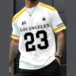 2025 Uus T&auml;iskasvanute Kantav Vabaaja Lai Igap&auml;evane Topid 3D-Prinditud Mugav &Uuml;mara Kaelusega N&auml;gus Klassikaline Meeste T-s&auml;rk Prinditud Topid M