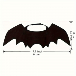 Uued kassiriided loomingulised kassi ja koera v&auml;ike koer Halloweeni kost&uuml;&uuml;mid lemmikloomade riided nahkhiirevilt tiivad S must