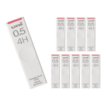 Mitsubishi Pencil mehaanilise pliiatsi s&uuml;si uni 0.5 4H 10 t&uuml;kki Hako ULS05404H white