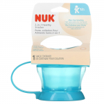 NUK, 2-in-1 Tervislik Vahepalakarp, 12+ kuud, sinine, 1 vahepalakonteiner
