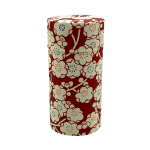 Noguchi Kumataro Teeaia Teeaia Suur Jaapani Paberist Sisemine Kaas Pluum Valmistatud Stiilses Karbis, Purk, Mahutavus, 200g, Pasta, Kaasas, Romantika, Punane, beige