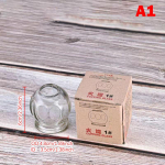 1 tk Klaasist kuputeraapia seade Kehamassaažija Gua Sha teraapia Massaaživahend Kraapimine Kupuklaasid Massaaž Tuleklaasist kupud