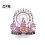 Vaateratta ornament 2D lame akr&uuml;&uuml;lkaunistus p&otilde;hjaga t&ouml;&ouml;laua lossi vaateratta ornament kodukontori laua magamistoas lilla