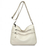 Naiste &uuml;hev&auml;rviline mitmek&uuml;lgne mitmekihiline t&otilde;mblukuga kunstnahast &otilde;lakott kaenlaaluse kott k&auml;ekott One Size beež