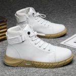 Kevadised meeste nahksaapad Moodsad mootorrattad k&otilde;rge platvormiga poolsaapad v&auml;listingimustes veekindlad libisemiskindlad vabaajajalatsid Bota Masculina 39