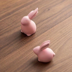 Paar Keraamilisi J&auml;nese Kujukesi Lihav&otilde;tete ja Kodu Dekoratsiooniks ja Kingitusteks-Portselanist Moodne Kunst, Pulmade K&auml;sit&ouml;&ouml; Kingitused S