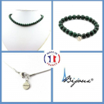 Kivid ja Mineraalid. Ehtekomplekt K&auml;ev&otilde;ru Kaelakee helmed Malahhiit Kongo kvaliteet 7A 8 Kohandatav suurus. roheline