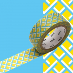 Masking Tape MT tressage fond jaune