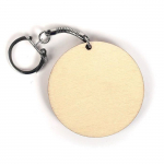 10 porte-cl&eacute;s en bois ronds &Oslash; 5,5 cm