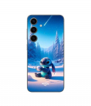 Coque - Maniacase - Galaxy S23 FE - Silicone - 3D - Stitch mignon neige &eacute;toil&eacute;e