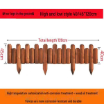 V&auml;liskorrosioonivastane puidust aiatara lillepeenarde ja kaunistuste jaoks Carbonized