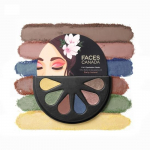 FACESCANADA 6 in 1 Eyeshadow Palette - Party Animal 04, 6g | Olive Butter & Macadamia Oil | Vibrant Colors | Highly Pigmented | Easily Blendable