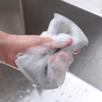 Terastraadist n&otilde;udepesuk&auml;sn Kahepoolne puhastusk&auml;sn Mittenakkuv &otilde;li K&ouml;&ouml;gi n&otilde;udepesulapp Korduvkasutatav kodupuhastust&ouml;&ouml;riist 1PCS h&otilde;be