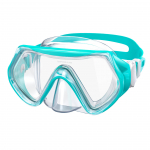 Findway Kids sukeldumissnorgelimask ninakattega Udu-/UV-kaitsega 360&deg; Vide Vision ujumisprillid poistele t&uuml;drukutele vanuses 5&ndash;16 roheline