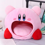 Animem&auml;ngud Kirby perifeerne pl&uuml;&uuml;snukk naljakas uinak padi pehme lemmiklooma kassipesa Kawaii t&auml;idisega m&auml;nguasi lemmiklooma voodi Decora armas kingitus lastele 50X45cm