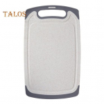 Kahepoolne l&otilde;ikelaud taimne lihal&otilde;ikuslaud soontega, lihtsa k&auml;epidemega, libisemisvastane k&ouml;&ouml;k, mis on toidus&otilde;pradele ja kokkadele h&auml;davajalik Square roosa