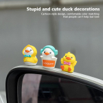 6 tk Creative Cartoon Figuuri Mini Pard Model Dekoratsioon Armas V&auml;ike Kollane Part Auto Keskkonsooli Kaunistused Aksessuaarid