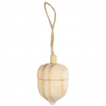 Suspension en bois &agrave; d&eacute;corer - Gland - 4 x 3 cm - 1 pce