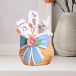 Bow Design Flower Planter for Small Indoor Outdoor Plants on Desks And Patios Bunny