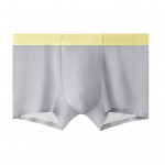 Meeste poksija aluspesu elastne v&ouml;&ouml;koha keskosa disain hingav mugavad l&uuml;hikesed p&uuml;ksid j&auml;&auml;siidist &otilde;mblusteta &otilde;hukesed alusp&uuml;ksid L hall