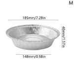 10 tk 6/7/8/9 tolli &uuml;mmargune plekist fooliumist pirukavorm vorm koogiplaat k&uuml;psetuspannid k&uuml;psetuskastid 7inch