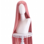 100cm Pikk Sirge Cosplay Parukas Keskmise Lahknemisega Keskmine Lahknemine Blond Roosa Punane Lilla Kuumuskindel S&uuml;nteetiline Juukseparukas One Size