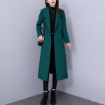 Naiste uus talvine Korea stiilis sale ja paks pikkade varrukatega mantel M