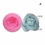 3D Roosi Lille Vormid Ise Tee Kipsit&ouml;&ouml; Savi Vaik Kunst Pehme Silikoon Fondant Koogivorm Seep J&auml;&auml; &Scaron;okolaadi Kaunistus K&uuml;psetust&ouml;&ouml;riist A