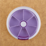 Igan&auml;dalane p&ouml;&ouml;rlev pillikarp, reisipillide &uuml;mbris, pillide korraldaja, ravimikarbi, narkootikumide pillide konteiner sinine