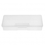 S&auml;ilituskarp, l&auml;bipaistev multifunktsionaalne plastikust k&uuml;&uuml;ntehoidja &uuml;mbris kosmeetikatoodete jaoks valge