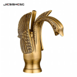 Antiikne messingist luigekraan vannitoakannule - &Uuml;he auguga, kuum ja k&uuml;lm. Antique Short (60cm hose)
