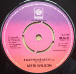 7-tolline plaat MERI WILSON - Telefonimees 7N25747 Pye Internation 1977 UK Pop Kasutatud