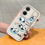 Pehme silikoonist ruudukujulise redeli mustriga telefoni&uuml;mbris, t&auml;ielikult kattev, kaamera p&otilde;rutuskindel kaitse, kummist &uuml;mbris Vivole Vivo Y22S pruun