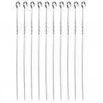 10 tk roostevabast terasest grillvarras lamedad grillt&ouml;&ouml;riistad peoks v&auml;li&uuml;ritusteks