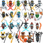 MINISO Anime tegelased 24 t&uuml;kki Ninjago minifiguuri ehitusplokkide m&auml;nguasjad Mini nuku nukufiguuri plokk laste m&auml;nguasjad s&uuml;nnip&auml;evakingitused