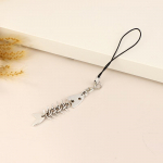 Y2K Creative Fishbone mobiiltelefoni kett Metallist kalaluust telefoni kaelapael Mobiiltelefoni v&otilde;lu klahvijuhtme tarvikud