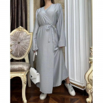 Moodne &Uuml;hev&auml;rviline V&ouml;&ouml;ga Slim Fit Pikk Kleit Uued Naiste Riided &Uuml;heosaline Kleit Stiilne &Uuml;mberm&auml;hitav L hall v&auml;rv