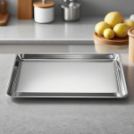 Baking Sheet Pan Cookie Easy to Clean Bakeware, Stainless Steel, Serving Tray Oven for