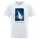 Kosmose tunne T-s&auml;rgid Mehed Naised Suvine t&auml;navamood Vaata Tulnukate kosmoselaeva Meeste riided Naljakad hip-hopi topid T-s&auml;rk 80562 XXXXXL valge