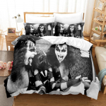 Kiss Rockb&auml;ndi Muusika 3D Tekikott Voodipesukomplekt Pol&uuml;ester Padjap&uuml;&uuml;rid Tekikott Moodne Kodu Dekoor Kingitus &Uuml;heinimesevoodi Kuningas Kuninganna 200x200cm 3pcs
