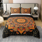 Looduslik Boho Lilleline Tekikottide Komplekt, Eksootiline Voodipesukomplekt, Vintage Moodne Tekikoti Kate, Boheemlaslik Voodikate Magamistoa Dekooriks 90x200m