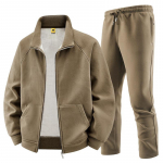 Meeste Komplektid Fliisjakk + P&uuml;ksid Soe Talvine Treeningkost&uuml;&uuml;m Meeste Pusas&auml;rk 2-osaline &Uuml;likond Vabaaja Ka&scaron;miir Spordir&otilde;ivad XS