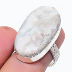 Natural Moonstone Gemstone Handmade 925 Sterling Silver Jewelry Ring Size 7 g9r30