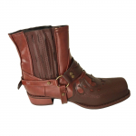 Meeste mootorratta saapad Retro kandilise varbaga kauboi l&uuml;hikesed saapad Horse Gear saapad 40 kohv