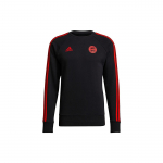 Adidas FCB kontrastsusega logoprindiga triibuline dressipluus meestele spordidressipluus must GR0666 L
