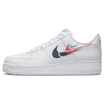Nike Air Force 1 Low Neljakordse Swooshiga Unisex tossud Valge Bright-Crimson Metallic-Silver FJ4226-100 38.5 white