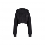 Adidas X Stella McCartney koost&ouml;&ouml; &Uuml;hev&auml;rviline logo mikroembleemiga Kapuutsiga T&otilde;mblukuga L&uuml;hike Jakk Naiste Jakk Must H59962 S