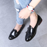 Moodsad meeste retro patina vabaaja nahast kingad Trendikad pandlaga peo-pulma kingad Meeste s&otilde;idujalatsid Mokassiinid Loaferid EL suurused 37-48 37 must