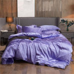 Suvine Sile Siidjas Sat&auml;&auml;nist Tekikott Sisaldab Tekikotti Lamat&uuml;kki ja Padjap&uuml;&uuml;re Sile Voodipesukomplekt Siidine Luksuslik Voodipesu Komplektid Twin Size 3 pcs